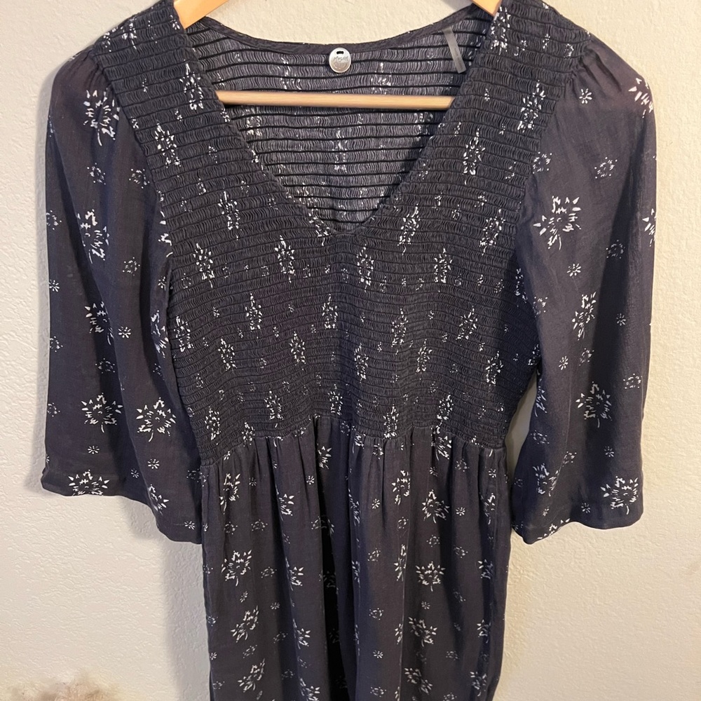 Smocked MIDI Dress